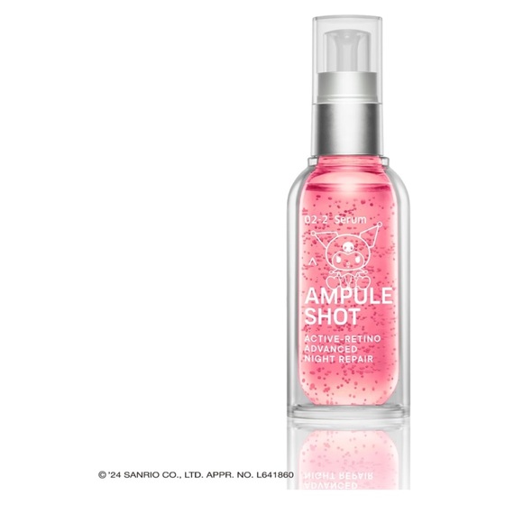 Sanrio Kuromi x Ampoule Shot Active retino Advanced Night Repair Serum - Picture 2 of 6